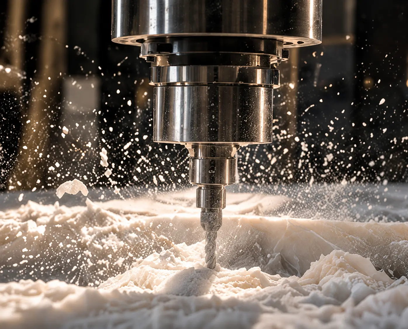 Usinage CNC d’un relief minéral