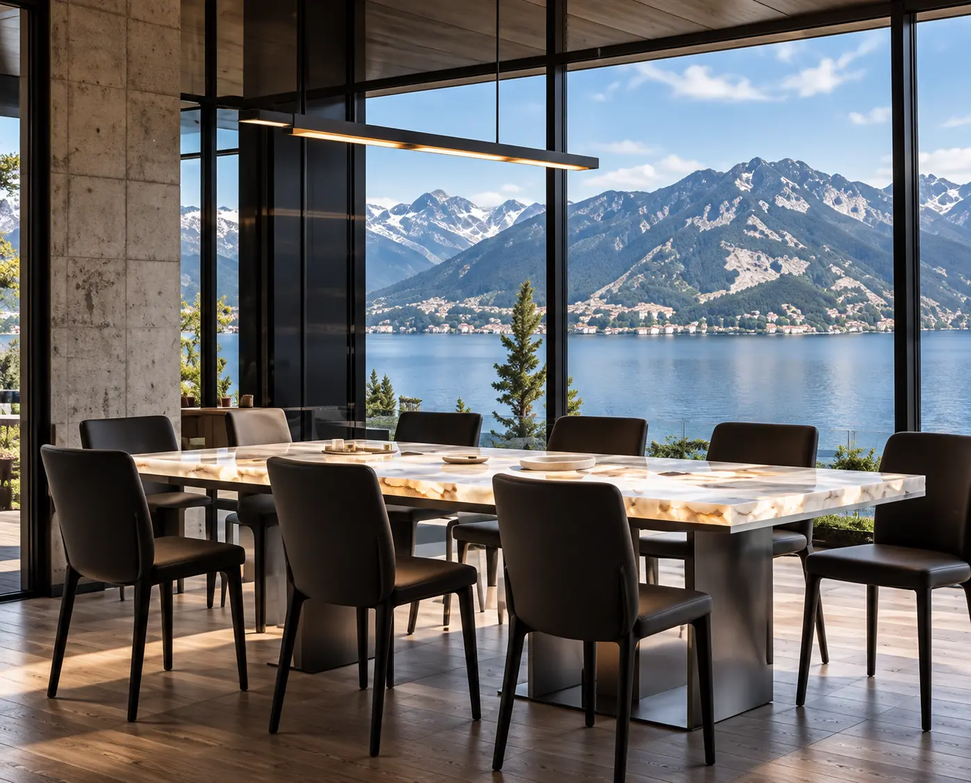Installation d’une table dans son environnement final